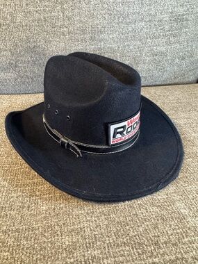 Summit Road World Champion Black Western Felt Hat Size Small